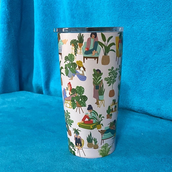 Other - Plant Lover Illustrated Stainless Tumbler - Lt. pink